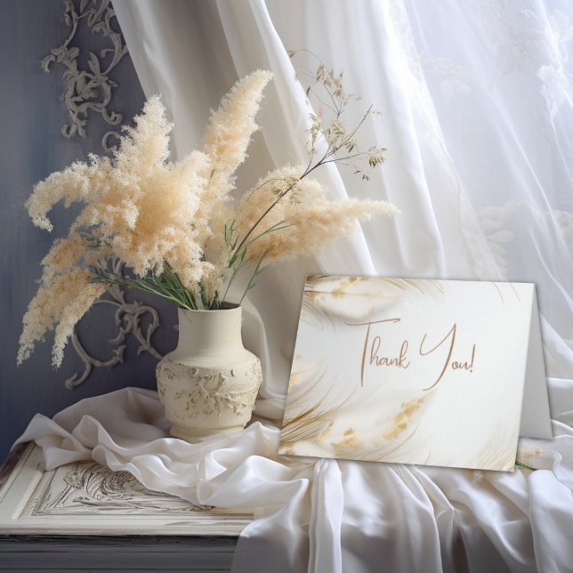 Danke | Elegante Bohemische Blumengoldpampas (Von Creator hochgeladen)