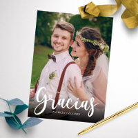 Danke Elegante Hochzeit Spanisch Dankeschön Foto