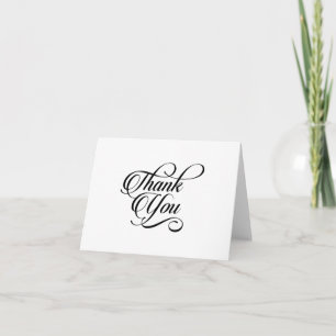 Danke Elegante Moderne Stylische Schriftkarte