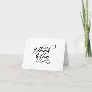 Danke Elegante Moderne Stylische Schriftkarte