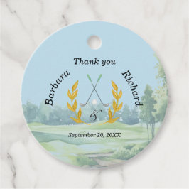 *Danke Elegantes benutzerdefiniertes Golf-Themen-H Geschenkanhänger