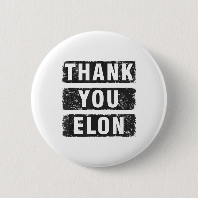 Danke Elon Button (Vorderseite)
