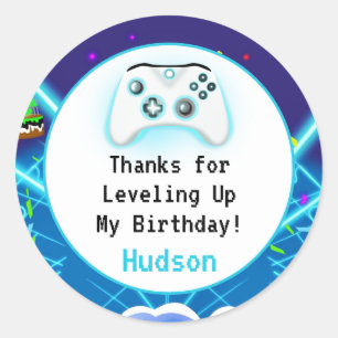 Danke Epic Gamer Geburtstag Kritischer Treffer! Runder Aufkleber