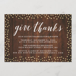 Danke   Erntedank Dinner Einladung