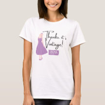 Danke, es ist Vintag! (lila) VFG-T - Shirt