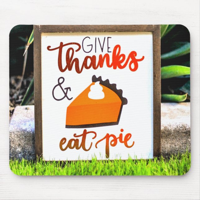 Danke, Essen Pie Erntedank Mousepad (Vorne)