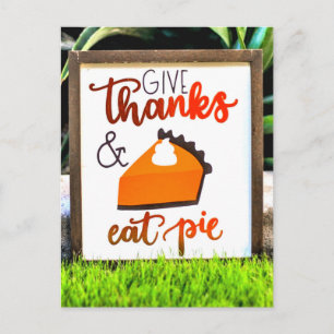 Danke, Essen Pie Erntedank Postkarte