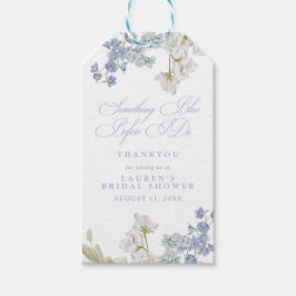 Danke etwas Blau, bevor ich Brautparty mache Geschenkanhänger