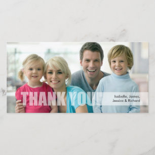 Danke Familien-Foto-Karte