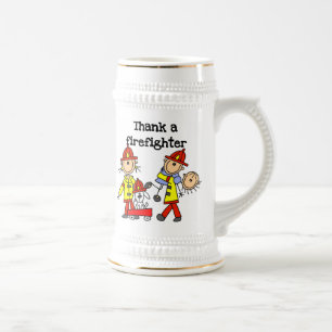 Danke-Feuerwehrmann-T-Shirts und Geschenke Bierglas