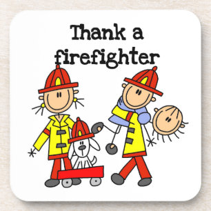 Danke-Feuerwehrmann-T-Shirts und Geschenke Untersetzer