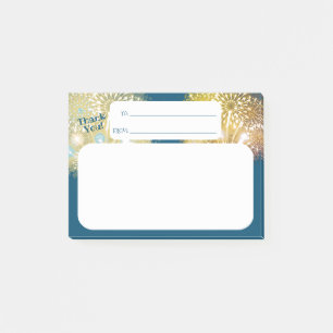 Danke Feuerwerksangestellt-Anerkennungspost-it Post-it Klebezettel