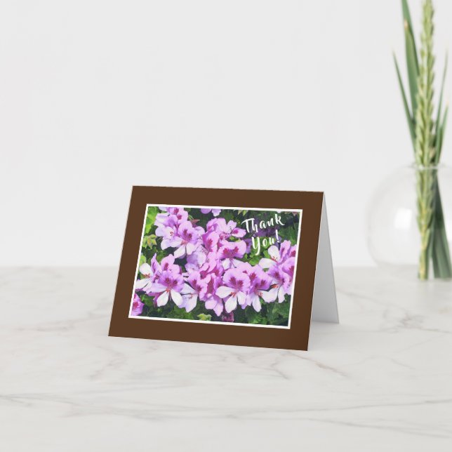 DANKE: /FLORAL/RESEMBLES VIOLETS/BLANK INNERHALB KARTE (Vorderseite)