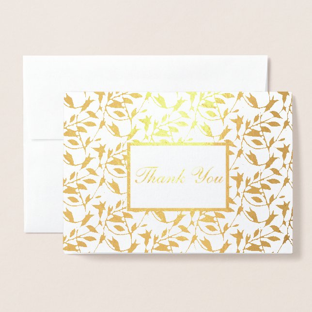 Danke Foil Card Folienkarte (Vorderseite mit Umschlag)
