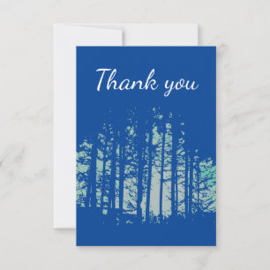 Danke, Forest Trees Wilderness Dankeskarte