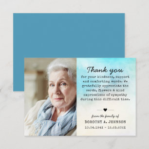 Danke Foto Beerdigung Mitgefühl Trauer Verlust