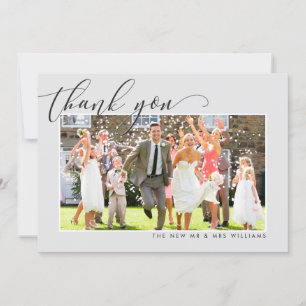 DANKE Foto Kalligrafie elegant grau