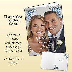 Danke - Foto mit blauer Pfingstrose