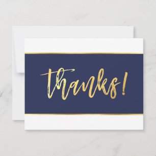 DANKE FOTO modern navy gold schriftzug