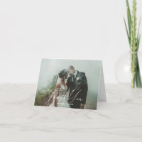 Danke Foto Wedding Card
