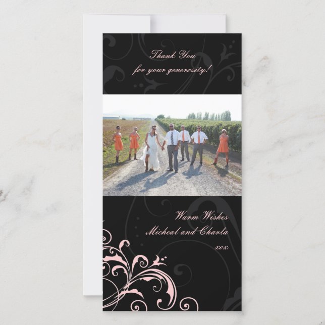 Danke Fotokarte (4x8) (Vorderseite)