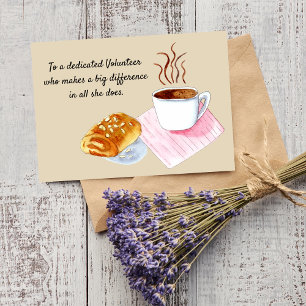 Danke Freiwilliger Kaffee Mit Mandelcroissant