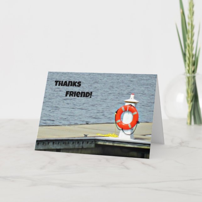 Danke, Freund! Dankeskarte (Vorderseite)
