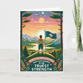 Danke, freundlicher Pfadfinder! Dankeskarte Karte