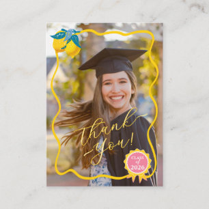 Danke, frisch graduiert, Foto Klasse 26 Visitenkarte