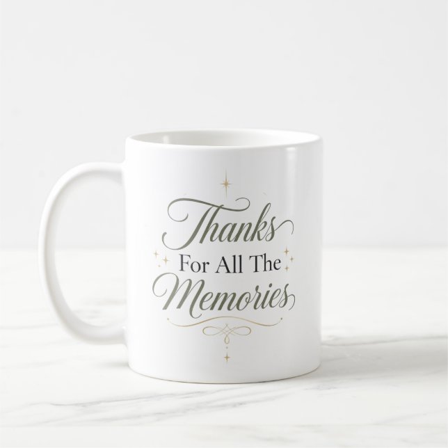 Danke für all die Erinnerungen Kaffeetasse (Links)