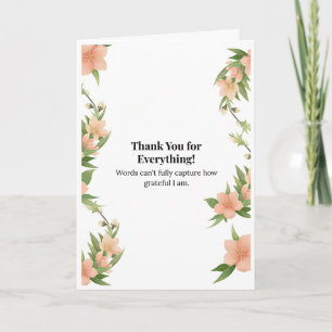Danke für Alles Floralkarte Karte
