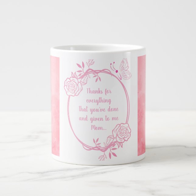 Danke für alles Mama, Spezialität Tasse (Vorderseite)