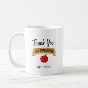 Danke für Alles Personalisiert Kaffeetasse