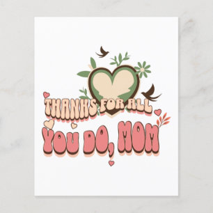 "Danke für alles, was du tust, Mama" Muttertagsson Flyer