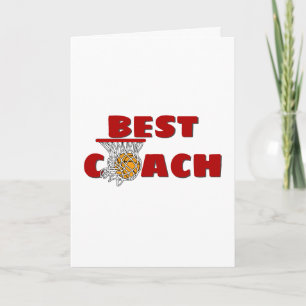 Danke für Basketball-Trainer Karte
