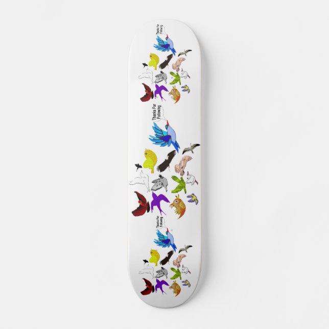 Danke für das Befolgen der Skateboard (Vorderseite)