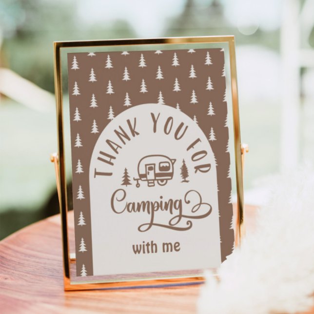 Danke für das Camping mit mir Happy Camper Poster (Von Creator hochgeladen)