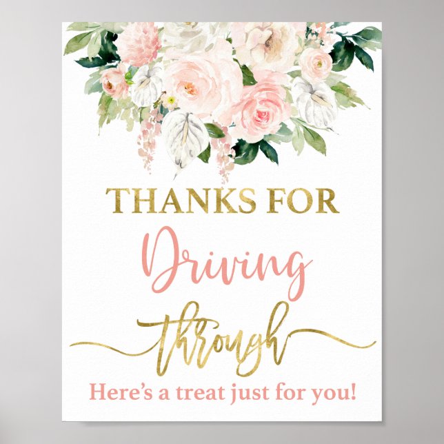 Danke für das Durchfahren des Hinweises Poster (Vorne)