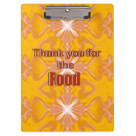 Danke für das Essen Klemmbrett
