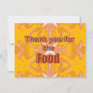 Danke für das Essen Postkarte