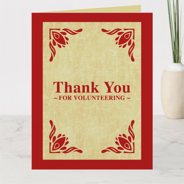 danke für das Freiwillig erbieten (Vorderseite)