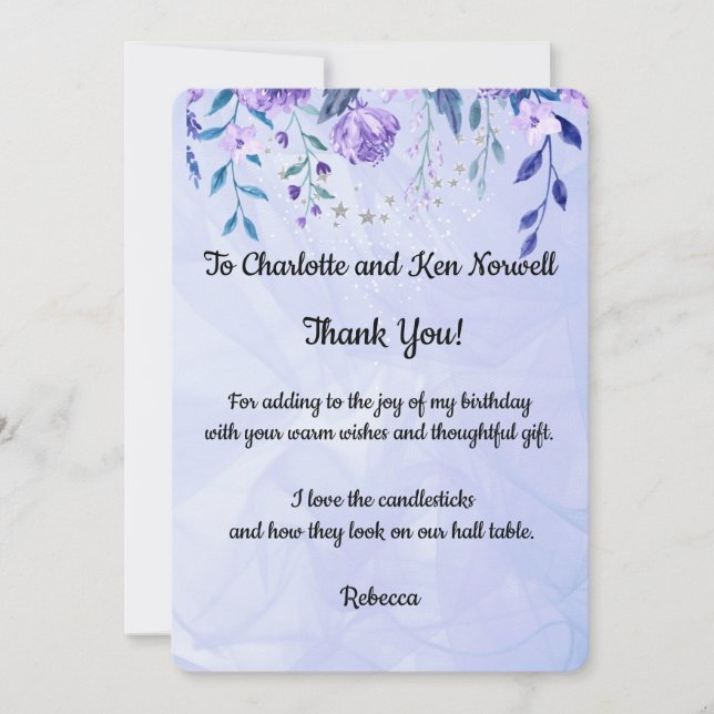 Danke für das Geschenk (Vorderseite)