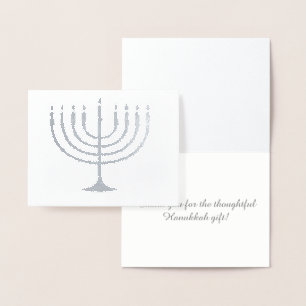 Danke für das Hanukkah-Geschenk Folienkarte