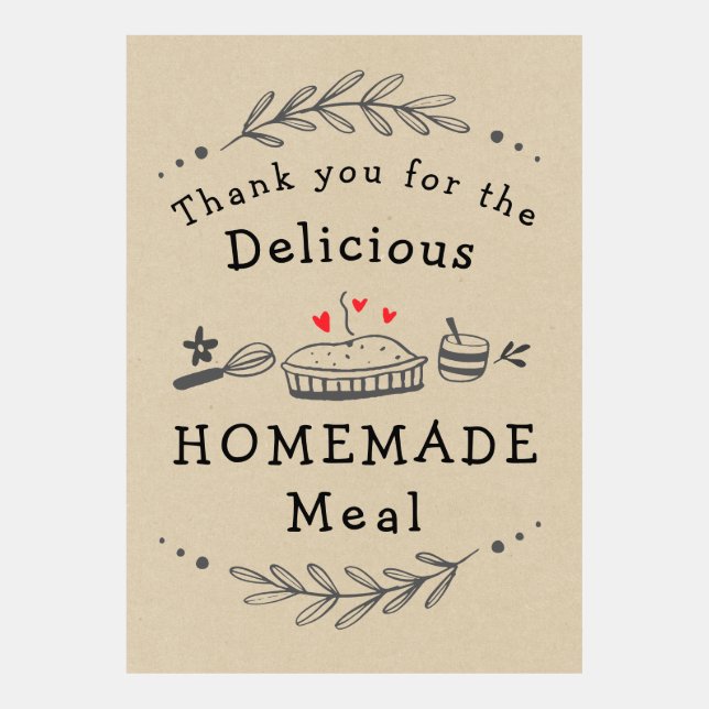 Danke für das hausgemachte Essen (Vorderseite)
