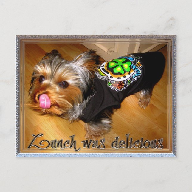 Danke für das Mittagessen Postkarte (Vorderseite)