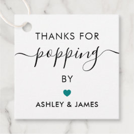 Danke für das Poppen von Tags, das Hochzeitstempel Geschenkanhänger