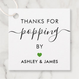 Danke für das Poppen von Tags, das Hochzeitstempel Geschenkanhänger