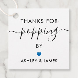 Danke für das Poppen von Tags, das Hochzeitstempel Geschenkanhänger