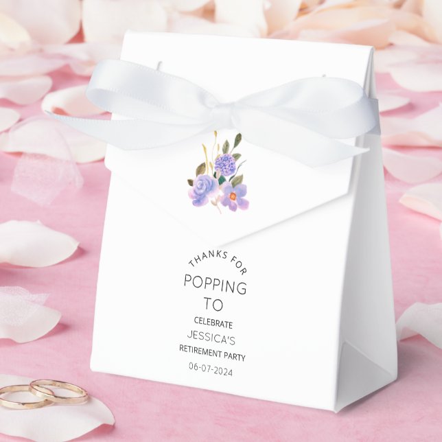Danke für das Popping by Retirement Party Geschenkschachtel (Hochzeit)