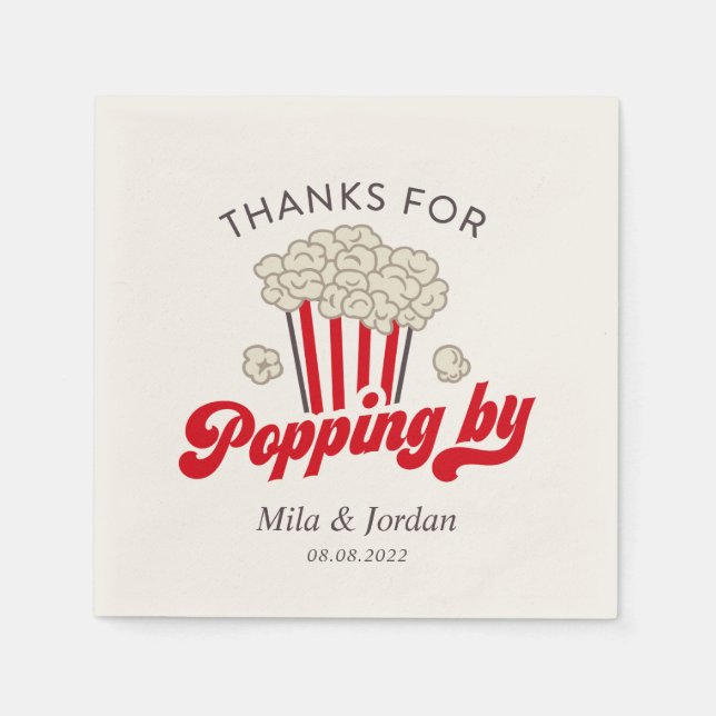 Danke für das Popping von Popcorn Napking Serviette (Vorderseite)